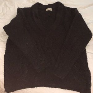 Black knit v-neck urban outfitters
